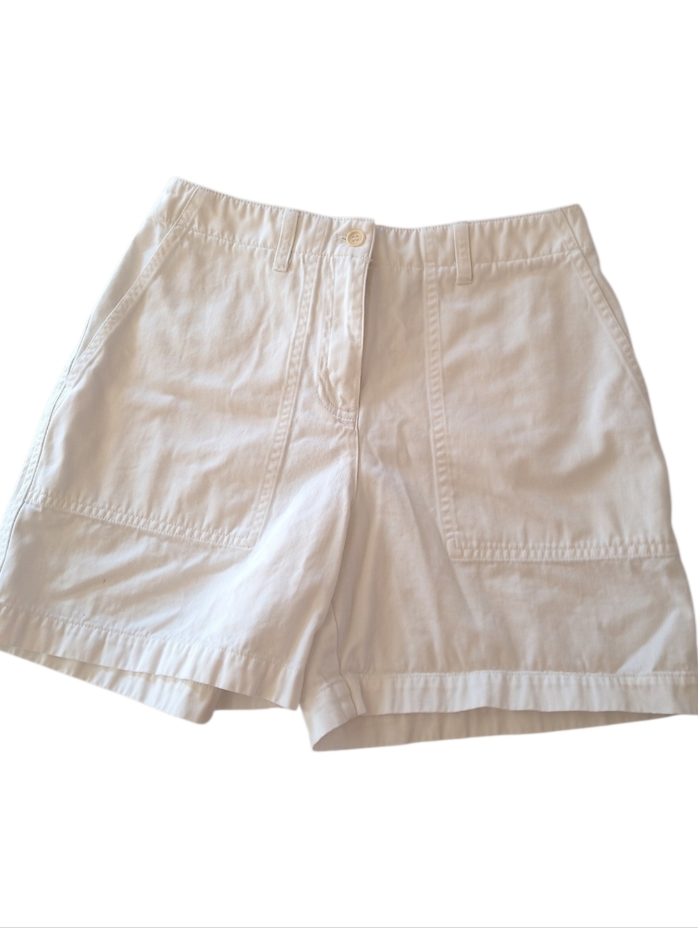 Jones New York Sport White Denim Shorts Size 4P